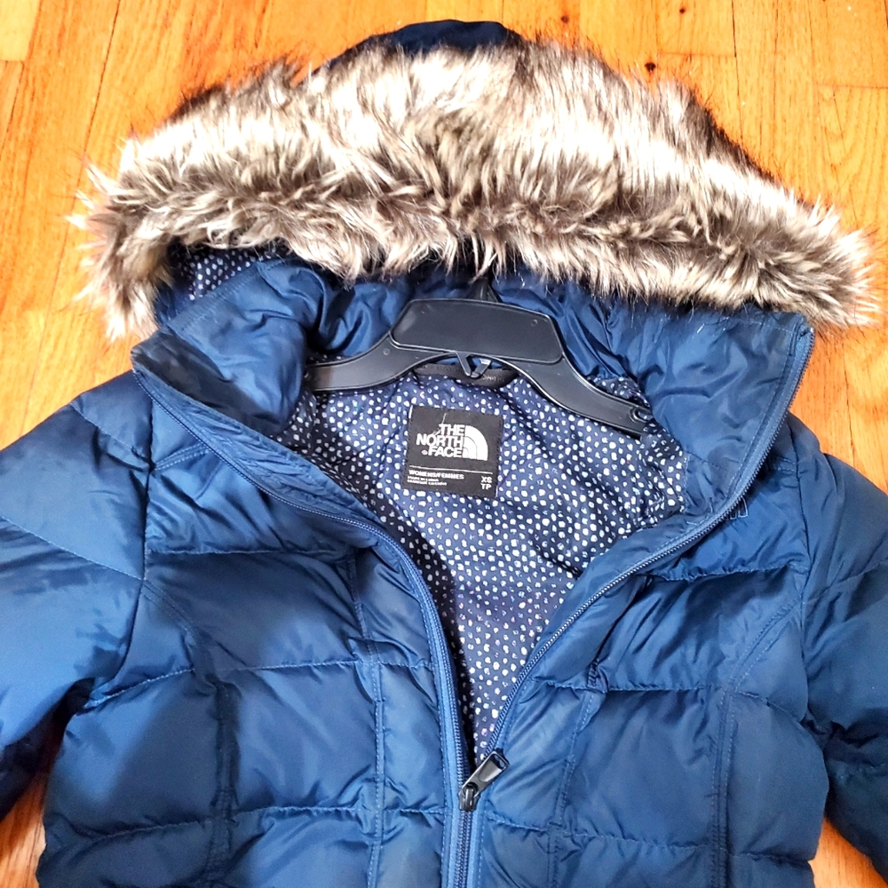 Womens North Face down coat